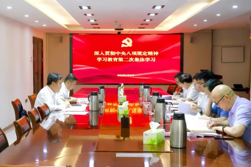 公司党委中心组开展深入贯彻中央八项规定  精神学习教育第二次集体学习